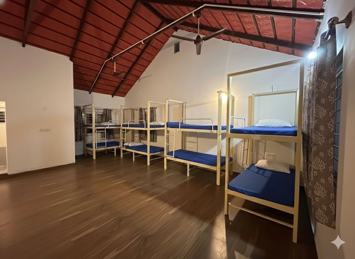 Dormitory accommodation for group stay in Chikmagalur at Camp Alpha